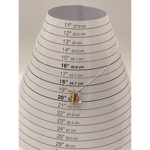 Mother Daughter Necklace Heart Charms Friendship Symbol Unwritten Brand - Picture 3 of 6